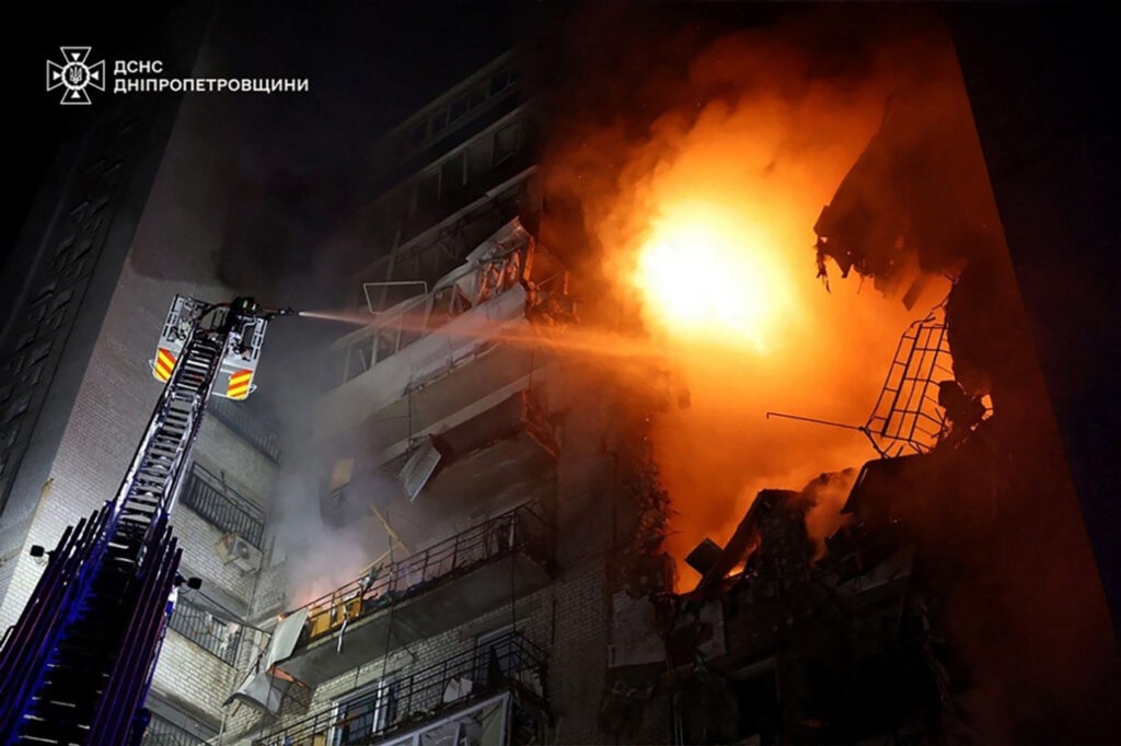 Russian Drone Attacks on Kyiv and Dnipro Overnight
