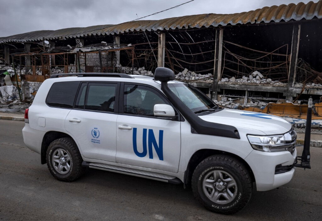 Russian Drones Attack UN Aid Convoy in Kherson