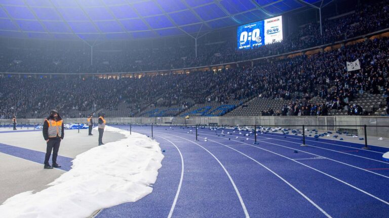 Hertha-Hooligan soll Polizist sein: Krawalle im Olympiastadion