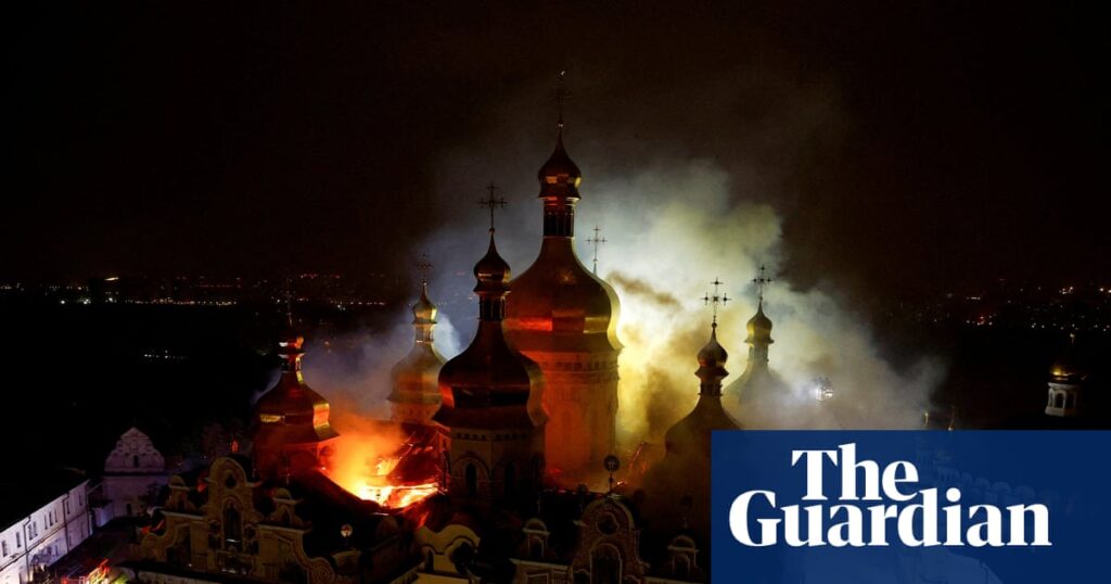 Russian Attack: UNESCO World Heritage Cathedral in Kyiv Set on Fire