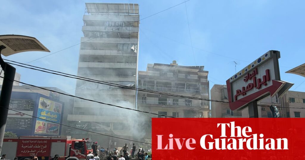 Trump warns Israel and Iran against escalation after Beirut strike