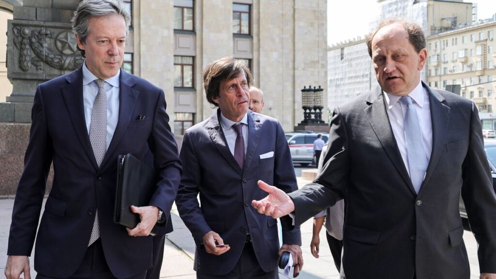 Europäische Diplomaten überbringen Protestnote in Moskau