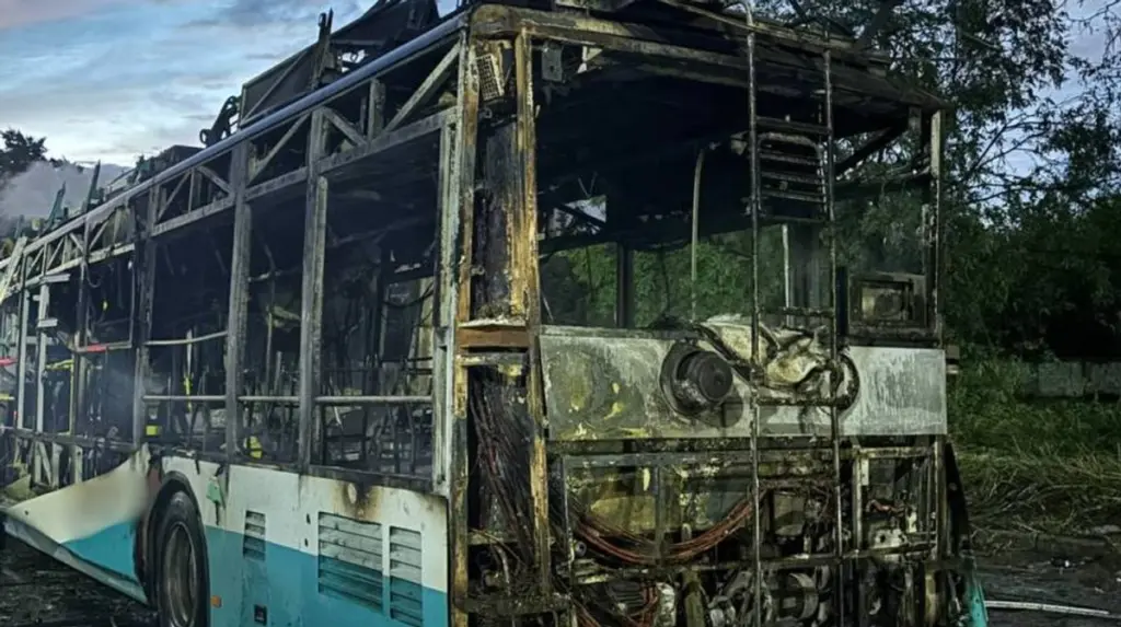 KABs auf Sumy: Trolleybusfahrer schwer verletzt