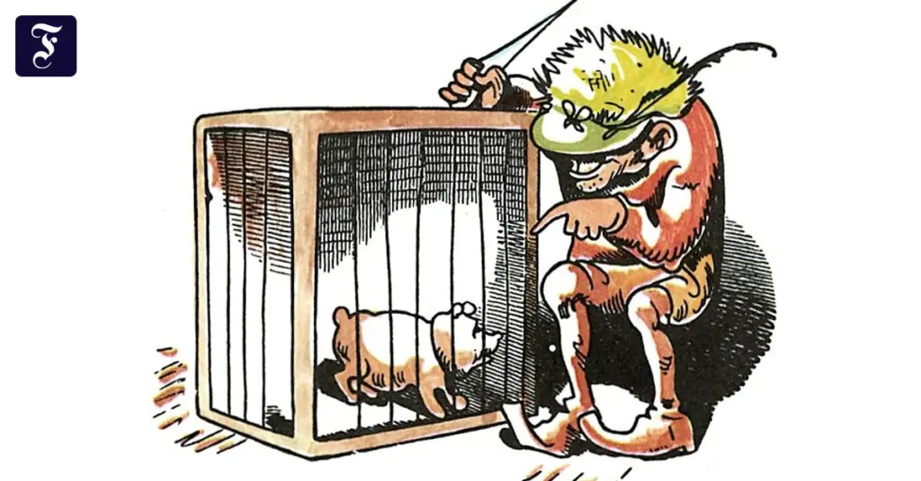 Käfigkämpfe vor dem Kanzleramt: Satire über deutsche Außenpolitik