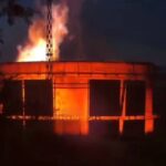 Russian drone attack on Odesa: fire at industrial facility