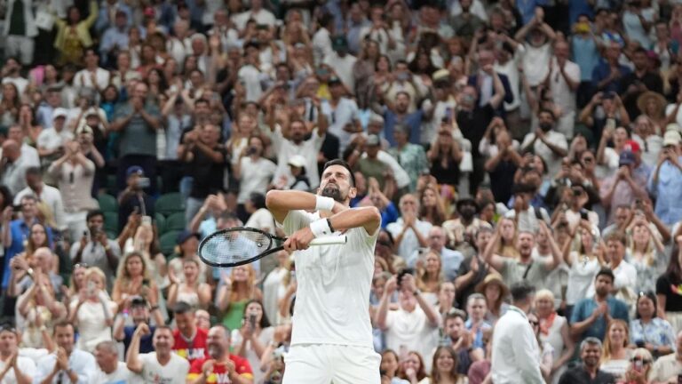 Djokovic wins longest Wimbledon quarter-final in history