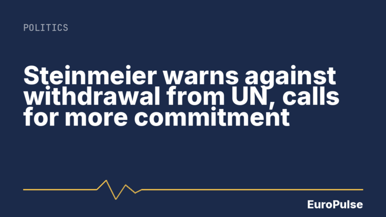 Steinmeier warns against withdrawal from UN, calls for more commitment