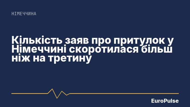 Кількість заяв про притулок у Німеччині скоротилася більш ніж на третину