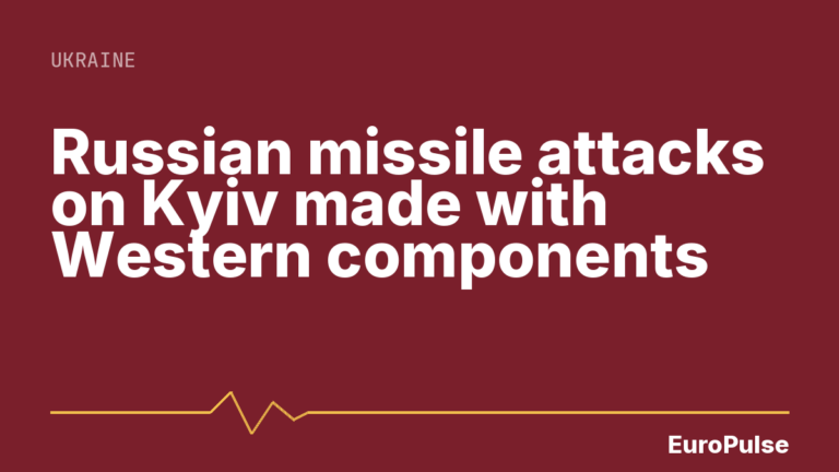 Russian missile attacks on Kyiv made with Western components