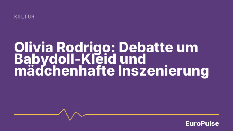 Olivia Rodrigo: Debatte um Babydoll-Kleid und mädchenhafte Inszenierung