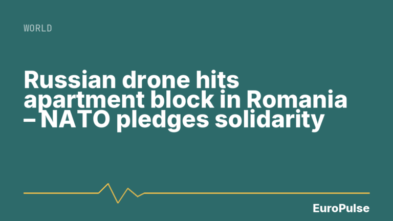 Russian drone hits apartment block in Romania – NATO pledges solidarity