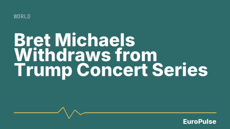 Bret Michaels Withdraws from Trump Concert Series