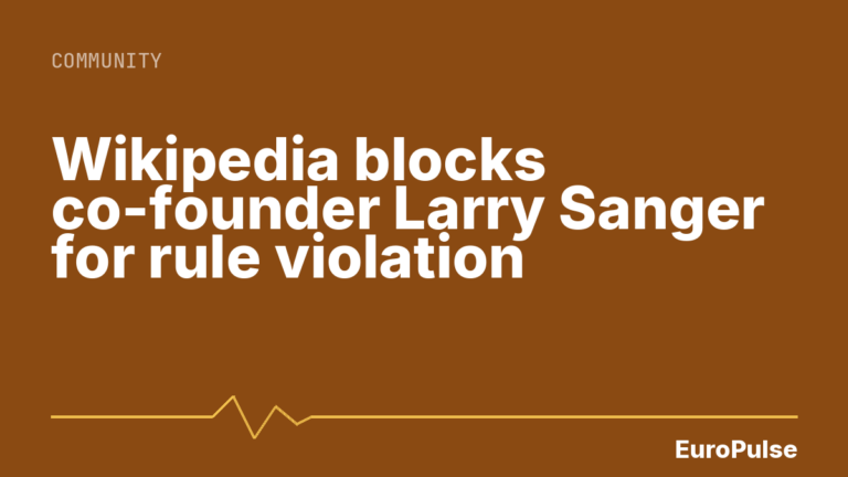 Wikipedia blocks co-founder Larry Sanger for rule violation