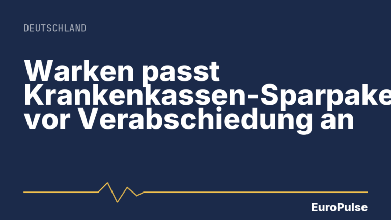 Warken passt Krankenkassen-Sparpaket vor Verabschiedung an