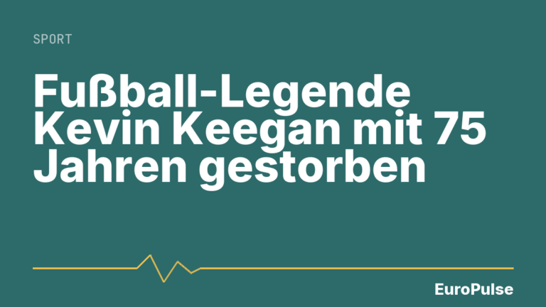 Fußball-Legende Kevin Keegan mit 75 Jahren gestorben