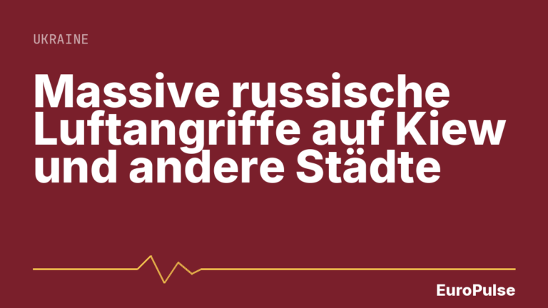 Massive russische Luftangriffe auf Kiew und andere Städte