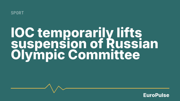 IOC temporarily lifts suspension of Russian Olympic Committee