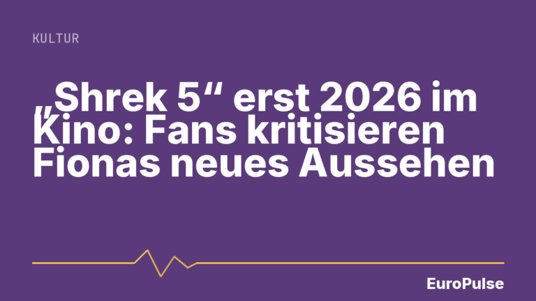 „Shrek 5“ erst 2026 im Kino: Fans kritisieren Fionas neues Aussehen