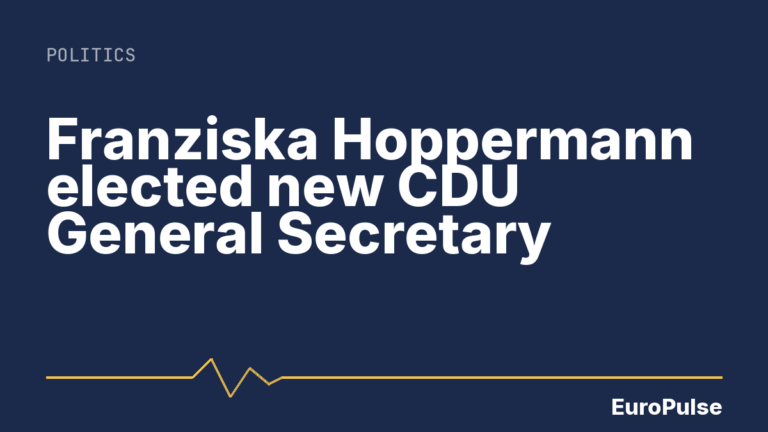 Franziska Hoppermann elected new CDU General Secretary
