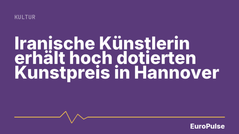 Iranische Künstlerin erhält hoch dotierten Kunstpreis in Hannover