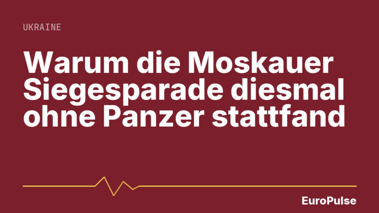 Warum die Moskauer Siegesparade diesmal ohne Panzer stattfand