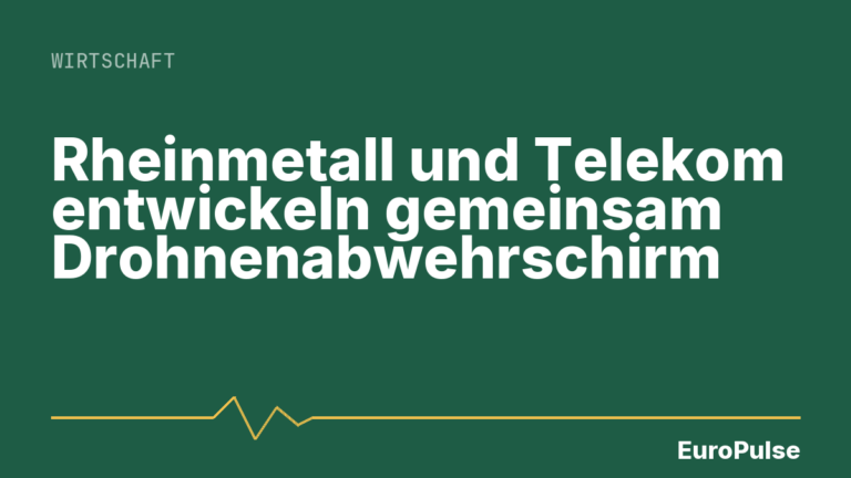 Rheinmetall und Telekom entwickeln gemeinsam Drohnenabwehrschirm