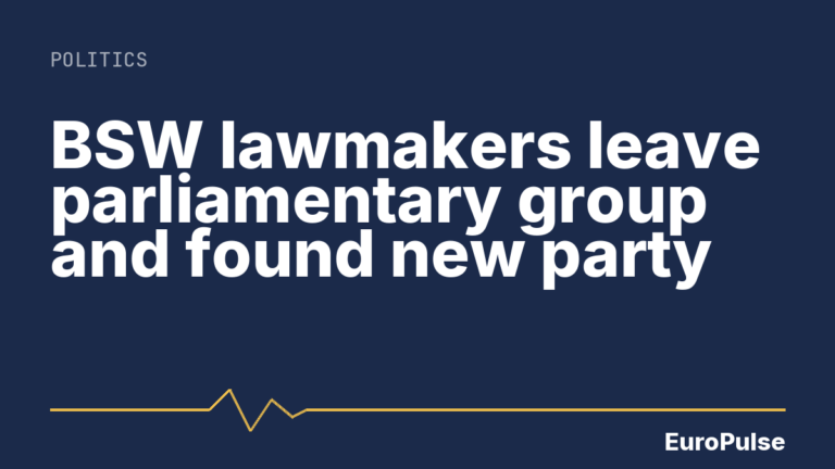 BSW lawmakers leave parliamentary group and found new party