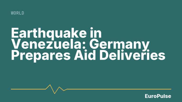 Earthquake in Venezuela: Germany Prepares Aid Deliveries