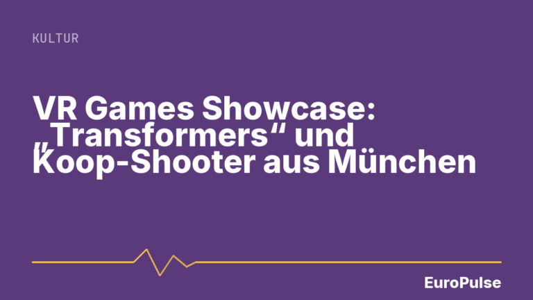 VR Games Showcase: „Transformers“ und Koop-Shooter aus München