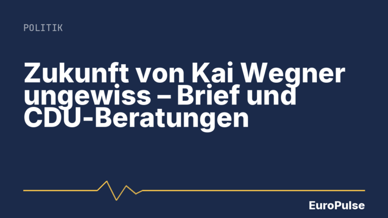 Zukunft von Kai Wegner ungewiss – Brief und CDU-Beratungen