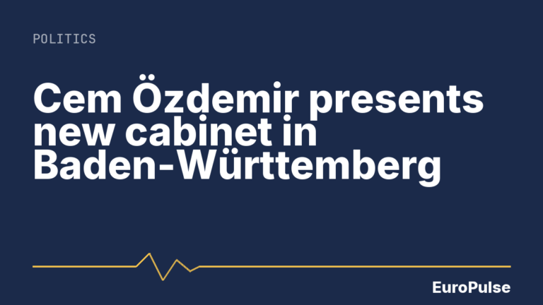 Cem Özdemir presents new cabinet in Baden-Württemberg
