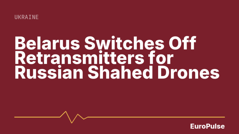 Belarus Switches Off Retransmitters for Russian Shahed Drones