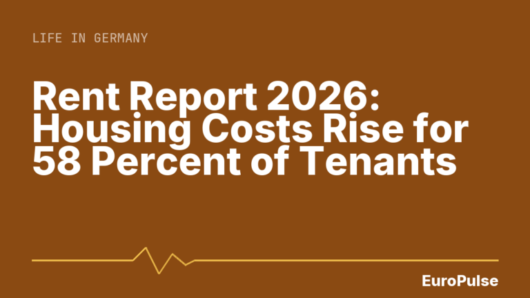 Rent Report 2026: Housing Costs Rise for 58 Percent of Tenants