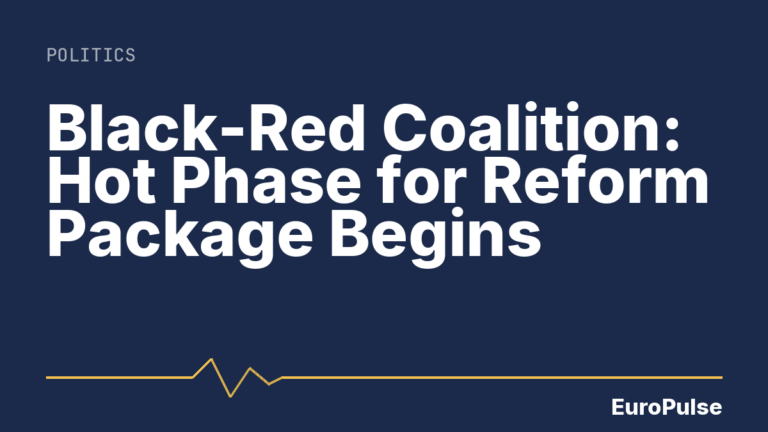 Black-Red Coalition: Hot Phase for Reform Package Begins