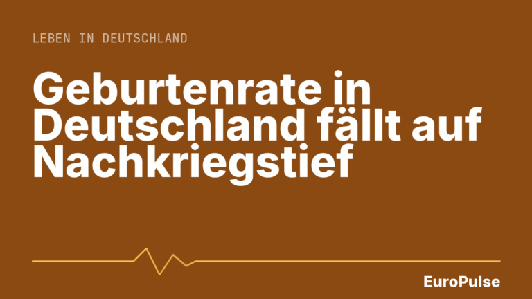 Geburtenrate in Deutschland fällt auf Nachkriegstief