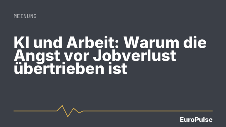 KI und Arbeit: Warum die Angst vor Jobverlust übertrieben ist