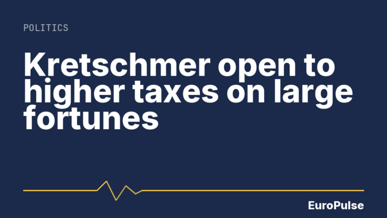 Kretschmer open to higher taxes on large fortunes