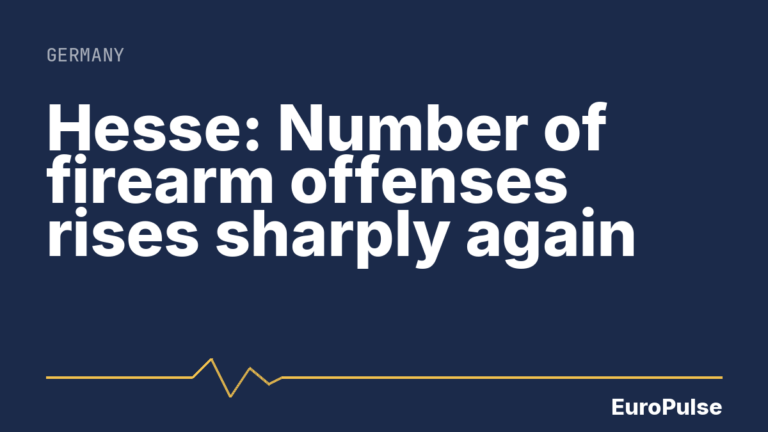 Hesse: Number of firearm offenses rises sharply again