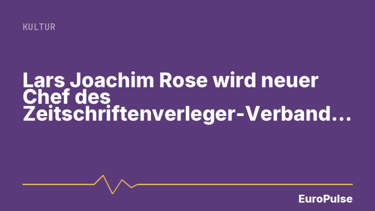 Lars Joachim Rose wird neuer Chef des Zeitschriftenverleger-Verbands MVFP