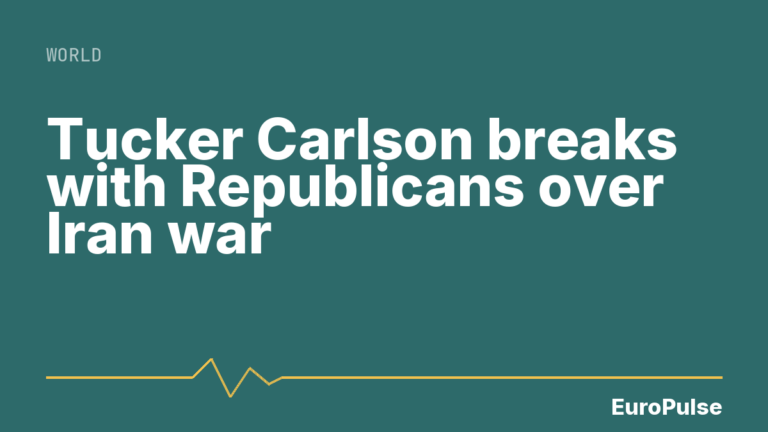 Tucker Carlson breaks with Republicans over Iran war