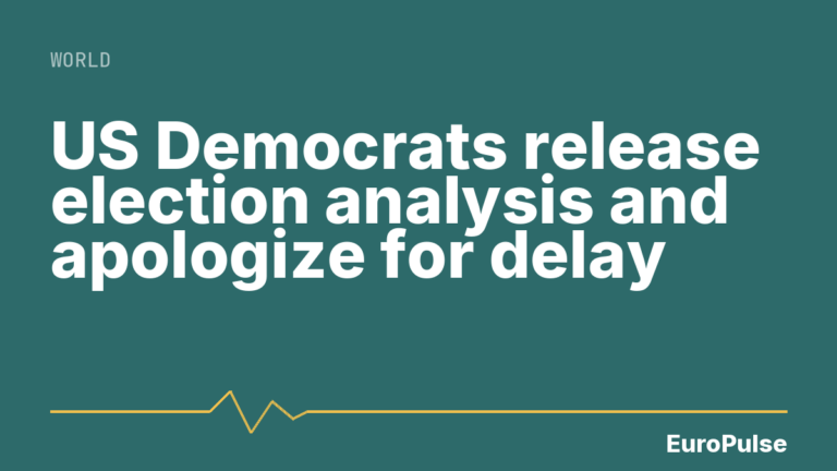 US Democrats release election analysis and apologize for delay