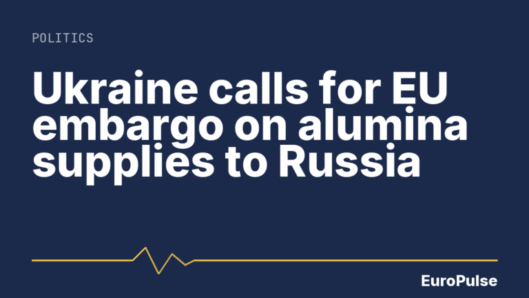 Ukraine calls for EU embargo on alumina supplies to Russia