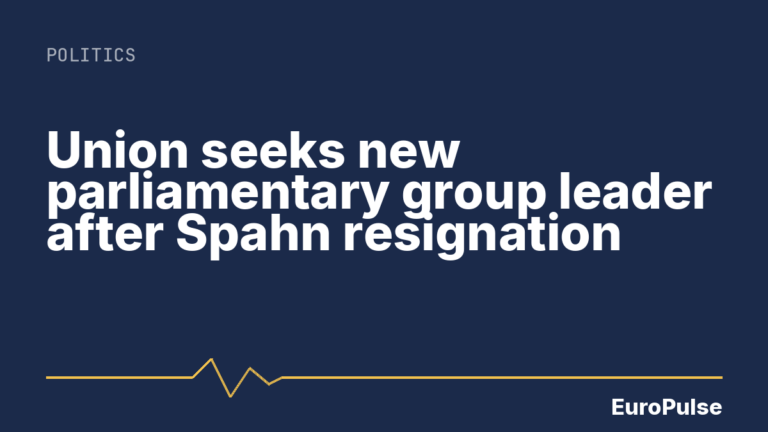 Union seeks new parliamentary group leader after Spahn resignation