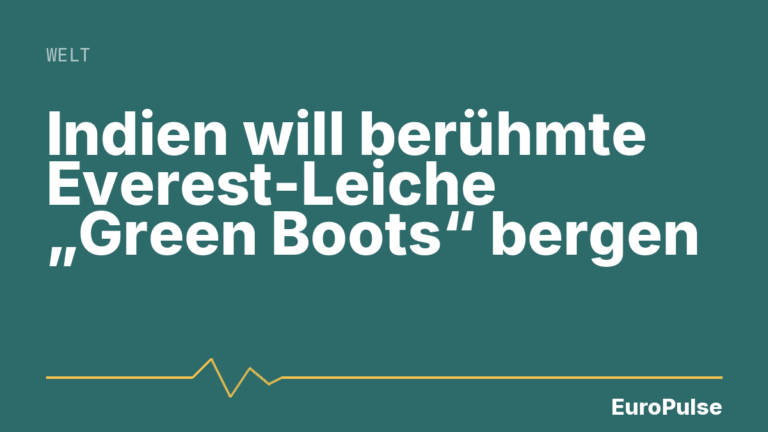 Indien will berühmte Everest-Leiche „Green Boots“ bergen