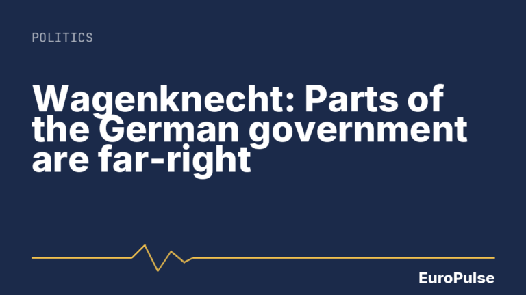Wagenknecht: Parts of the German government are far-right
