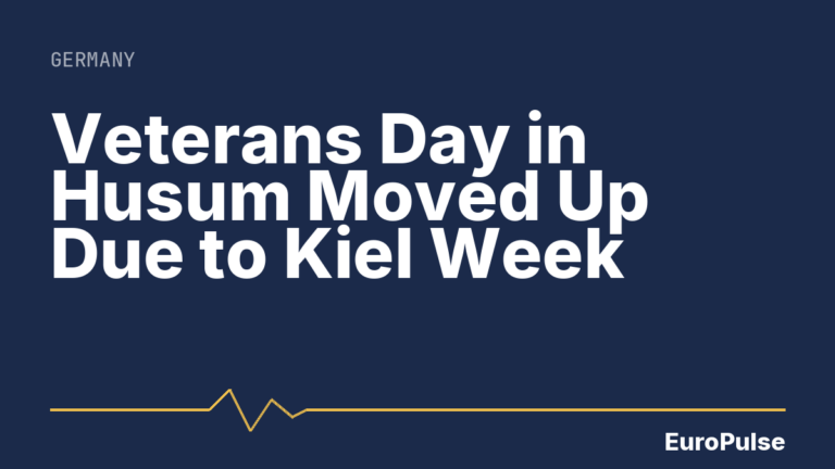 Veterans Day in Husum Moved Up Due to Kiel Week