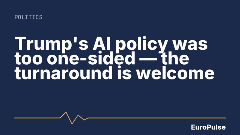 Trump’s AI policy was too one-sided — the turnaround is welcome