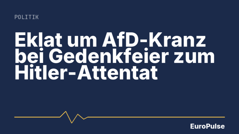 Eklat um AfD-Kranz bei Gedenkfeier zum Hitler-Attentat