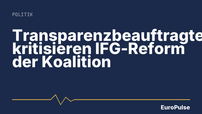 Transparenzbeauftragte kritisieren IFG-Reform der Koalition