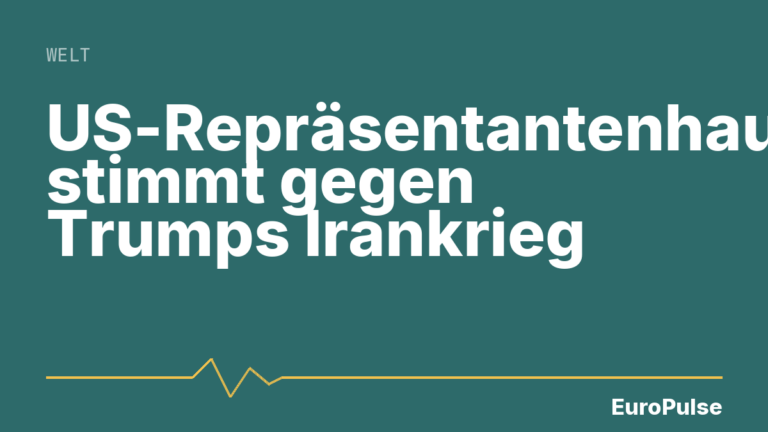 US-Repräsentantenhaus stimmt gegen Trumps Irankrieg